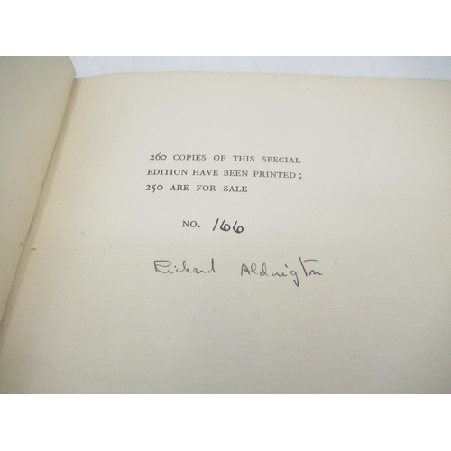 130 - Aldington(Richard) Euripides Alcestis, Chatto & Windus, 1930 Special Signed Edition no. 166 of 260, ... 