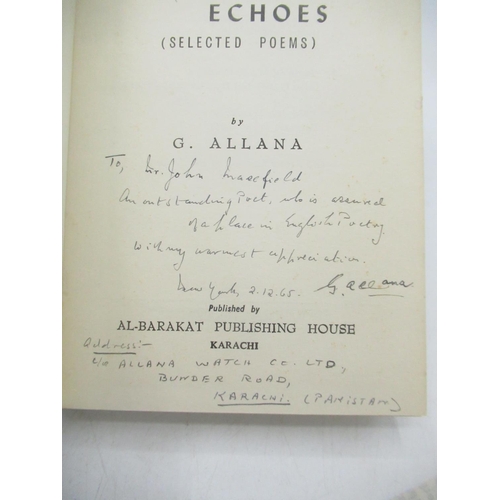 137 - From the Library of John Masefield O.M., Poet Laureate - G. Allana, Incense and Echoes Selected Poem... 