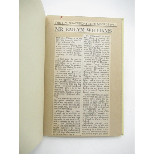 145 - Williams(Emlyn) The Wind of Heaven, William Heinemann, 1st Ed. 1945, hardback, inscribed by author t... 