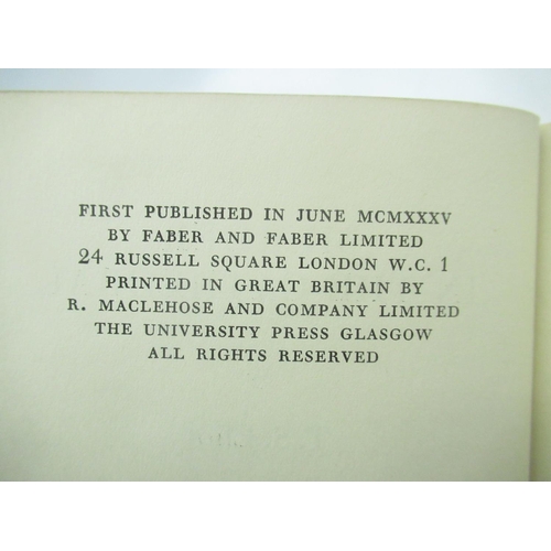 146 - Eliot(T.S.) Murder in the Cathedral, Faber and Faber, 1st Ed. 1935, hardback, signed by Charles Fran... 