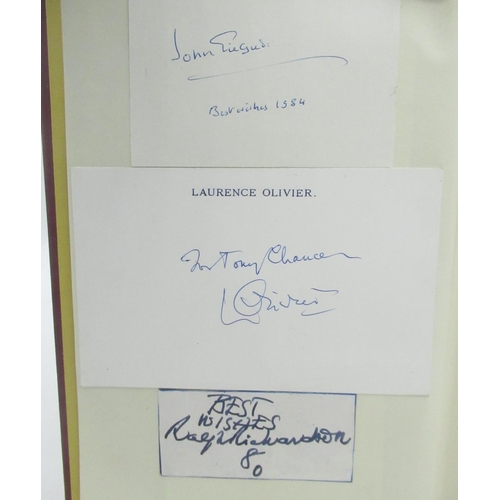 147 - Olivier(Laurence) Confessions of an Actor, Weidenfeld and Nicolson, 1st Ed. 1982, signatures of Laur... 