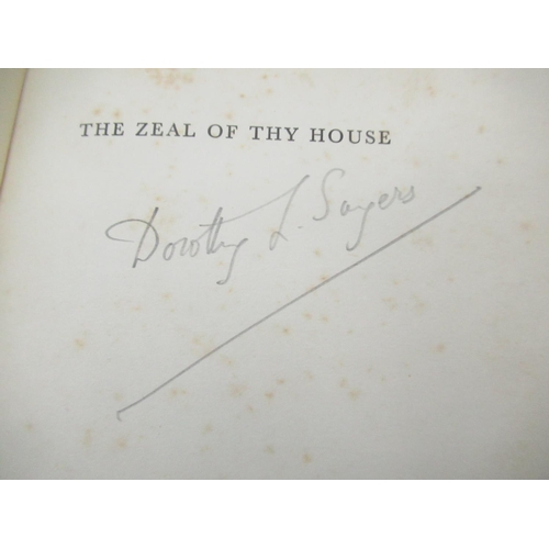 148 - Sayers(Dorothy L.) The Zeal of thy House, Victor Gollancz, 1937, Signed in pencil, Ex-Libris sticker... 