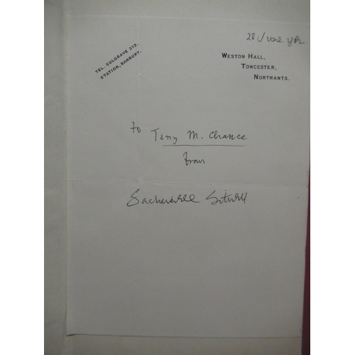 151 - Sitwell(Dame Edith) Swinburne A Selection, Weidenfeld and Nicolson, 1960, Inscribed to John Lehmann,... 