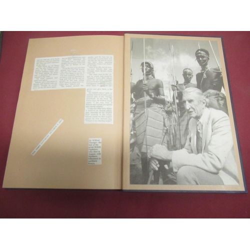 152 - Thesiger(Wilfred) My Kenya Days, HarperCollins, 1994, Signed, newspaper articles glued to back of bo... 