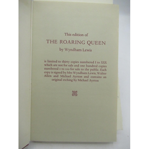 153 - Lewis(Wyndham) The Roaring Queen, Secker & Warburg, 1st Ed. 1973, with Etching of Mr Wyndham Lewis b... 