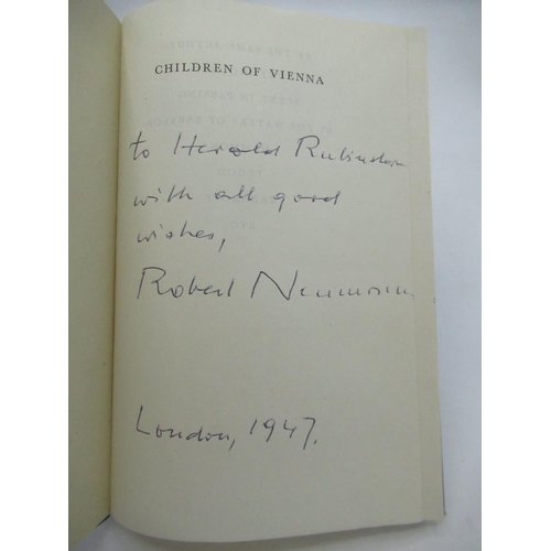 155 - From the Library of Harold Rubinstein - Neumann(Robert) Children of Vienna, Victor Gollancz Ltd, 194... 