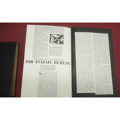 158 - Berlin(Isaiah) Four Essays on Liberty, Oxford University Press, Reprint 1979, Authors signature glue... 