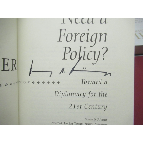 162 - Kissinger(Henry) Does America Need a Foreign Policy?, Simon & Schuster, 2001, Signed, Meyer(Christop... 