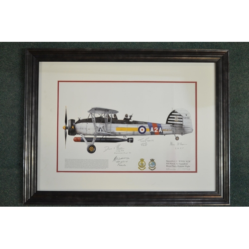 233A - Squadron Prints framed print depicting Royal Naval Historic Flight Swordfish II, W5856, 810 NAS (as ... 