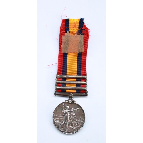 337 - Queens South Africa medal for 23576 Tpr G Lambert of the Kitcheners Horse with campaign clasps for T... 