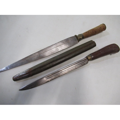 525 - Converted sheath knife from bayonet, with 10 1/2