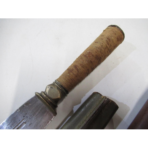 525 - Converted sheath knife from bayonet, with 10 1/2