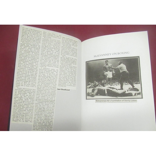 168 - McIlvanney(Hugh) McIlvanney on Boxing, Mainstream Publishing,1st Ed. 1996, Signed, Frank Bruno MBE s... 