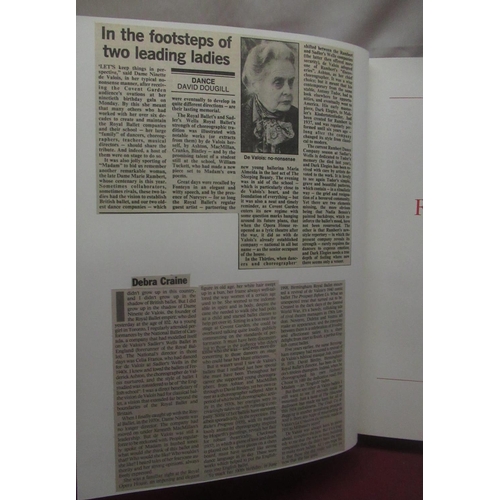 170 - Bland(Alexander) The Royal Ballet The First 50 Years, Threshold Books, 1981, letter from Dame Ninett... 