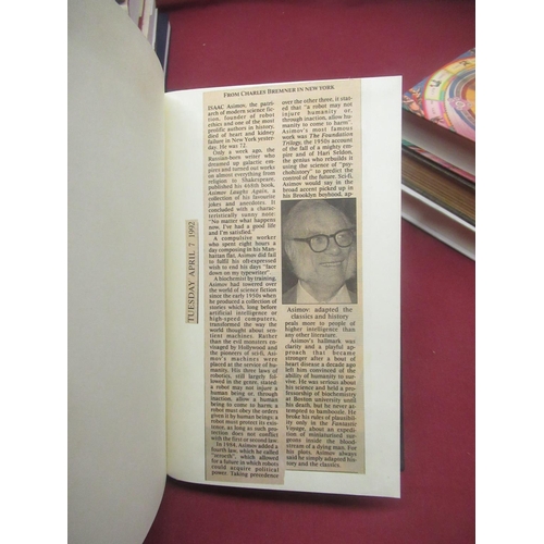 172 - Asimov(Isaac) A Choice of Catastrophes, Hutchinson, 1st Ed. 1980, authors signature glued into front... 