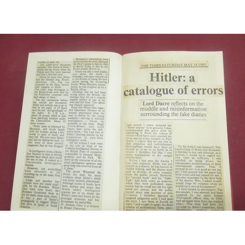 174 - Gilbert(Martin) Never Again A History of the Holocaust, HarperCollins, 1st Ed. 2000, Signed, newspap... 