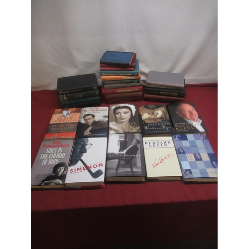 182 - Large collection of Biographies and Autobiographies, either Signed or with Signatures glued in, some... 