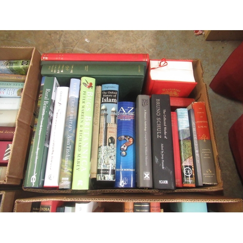 194 - Collection of mixed books in 4 boxes