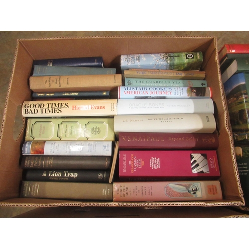 194 - Collection of mixed books in 4 boxes