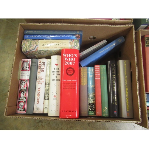 194 - Collection of mixed books in 4 boxes