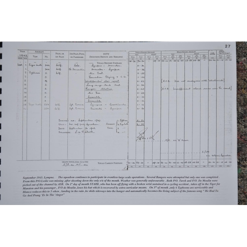 260 - 2 limited edition bound facsimilies of 2 WWII pilots flying log books, Squadron Leader 