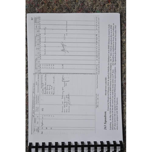 260 - 2 limited edition bound facsimilies of 2 WWII pilots flying log books, Squadron Leader 