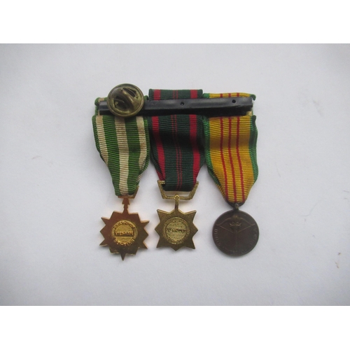 393 - Three miniature medals from Vietnam - Republic of Vietnam medal, Civil Actions Service medal, South ... 