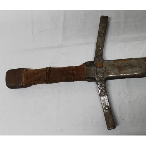 448 - Homemade Saxon broadsword, blade L30