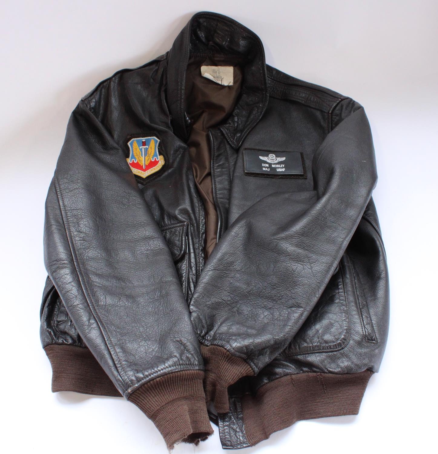 USAF leather flight jacket type A2 with - auctions & price archive