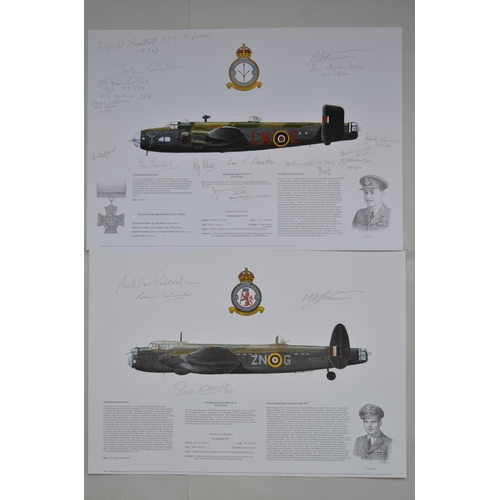 227 - 10 numbered limited edition profile prints by 1st Edition,  artwork by M A Kinnear, of mostly RAF WW... 