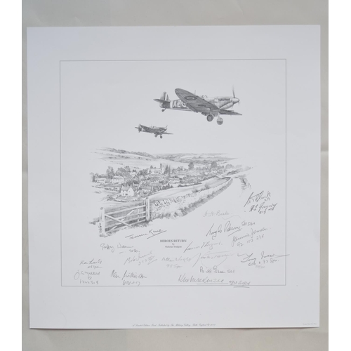 229 - 2 limited edition pencil sketch prints by Nicholas Trudigan entitled 