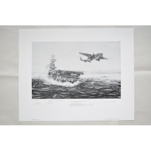 230 - 3 limited edition pencil sketch prints: 
