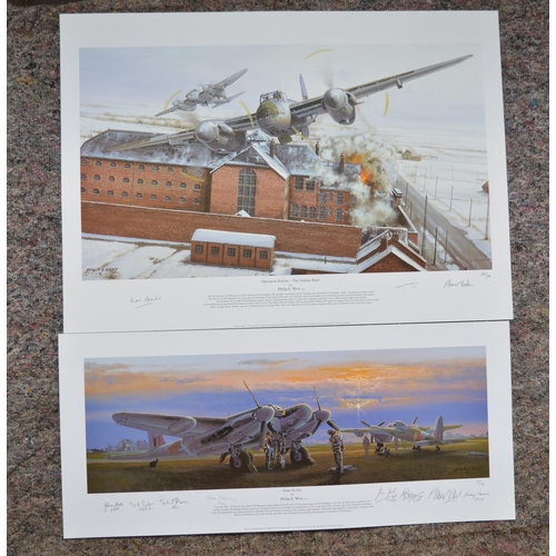 237 - 2 unframed Mosquito related limited edition prints by Philip E West:
