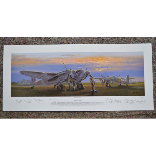 237 - 2 unframed Mosquito related limited edition prints by Philip E West:
