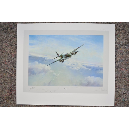 241 - 4 unframed aviation prints:
