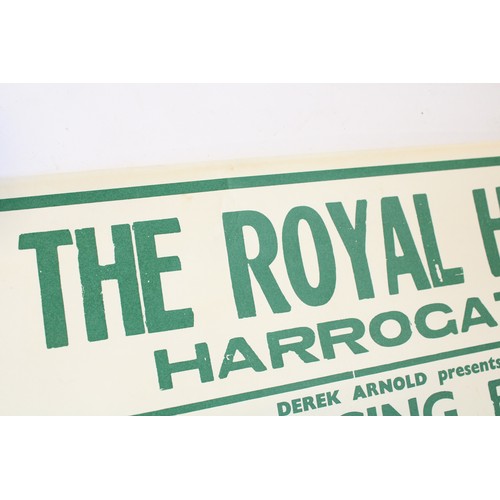 195A - Beatles Poster for the Royal Hall in Harrogate, Friday 8th of March 1963.  Green lettering on paper ... 