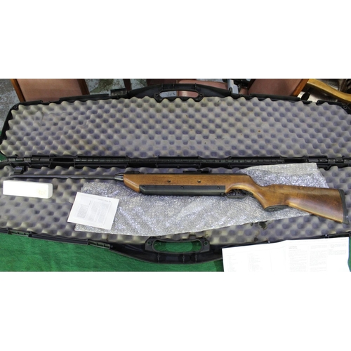 772 - Cased browning air star 200 electric charged .177 Pellet Rifle