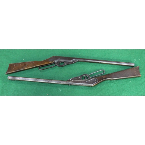 776 - A pair of vintage marksmen king under leaver air rifles for spares and repair