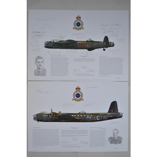 227 - 10 numbered limited edition profile prints by 1st Edition,  artwork by M A Kinnear, of mostly RAF WW... 