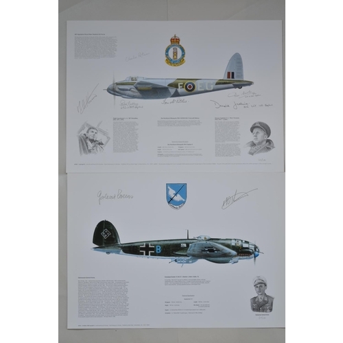 227 - 10 numbered limited edition profile prints by 1st Edition,  artwork by M A Kinnear, of mostly RAF WW... 