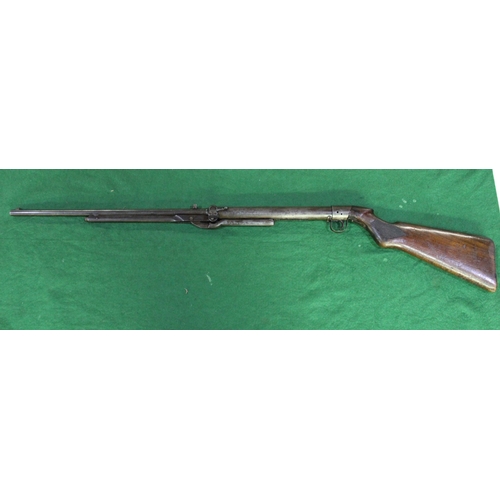 805 - B.S.A vintage (possible 1920s) underlever top loader break barrel air rifle over all length 45inches... 