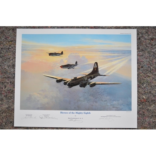 241 - 4 unframed aviation prints:
