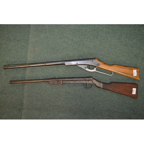 779 - Daisy model 155 .177 underlever action and a Diana break barrel .22 vintage air rifle