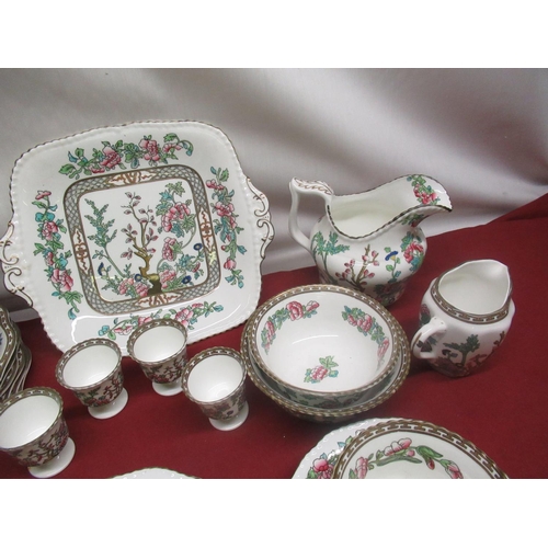 125 - Coalport Indian tree breakfast service for six covers, comprising breakfast cups, saucers, side plat... 