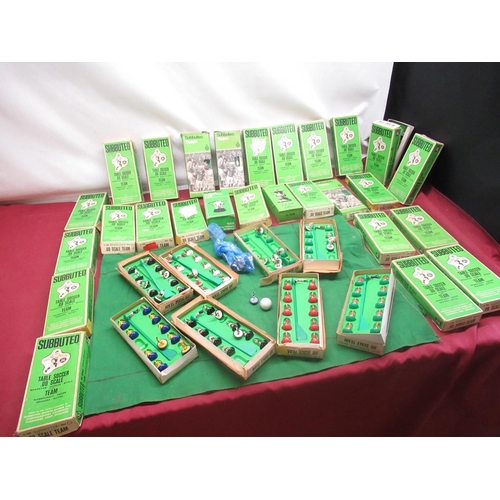 241 - 1970's Subbuteo football teams, approx 30, boxed Subbuteo replica of FA Cup, Football League cup wit... 