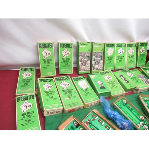 241 - 1970's Subbuteo football teams, approx 30, boxed Subbuteo replica of FA Cup, Football League cup wit... 