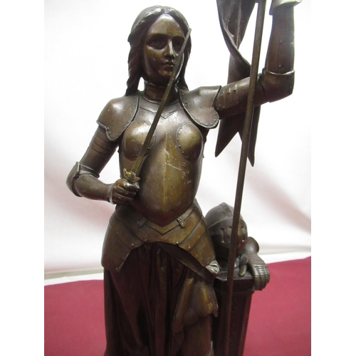 269 - After J. Guillot, late C19th patinated spelter figure of 