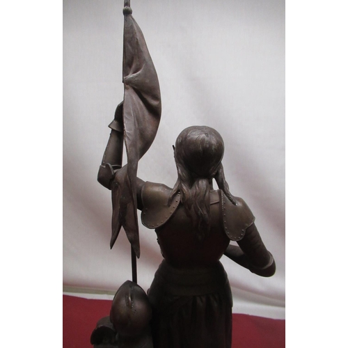 269 - After J. Guillot, late C19th patinated spelter figure of 