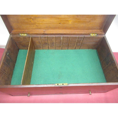 272 - Victorian mahogany table top stereo card viewer with folding eye piece and sliding objective, pierce... 