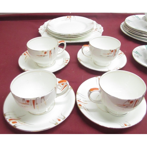 13 - Radfords, Alfred Meakin and other part tea sets, comprising cups, saucers and plates (qty)